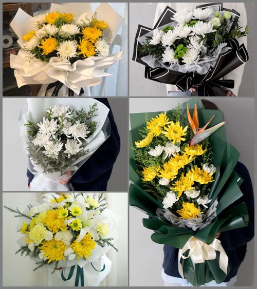 广东梅州市平远县东石镇灵水村白事花束代送